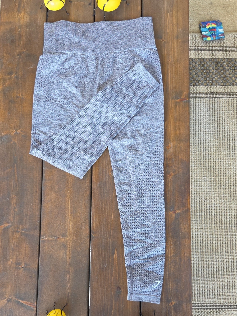 Seamless Heathered Gray Girls' Leggings - Comfortable Everyday Bottoms